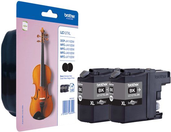 Brother LC-127XL Zwart - 2-pack - Hoge Capaciteit - Origineel
