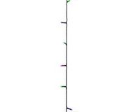 vidaXL Lichtslinger met 600 LED's, pastel, meerkleurig, 60 m, PVC