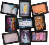 Henzo Daisy Gallery Cadre photo pour 9 photos 10x15 cm Noir