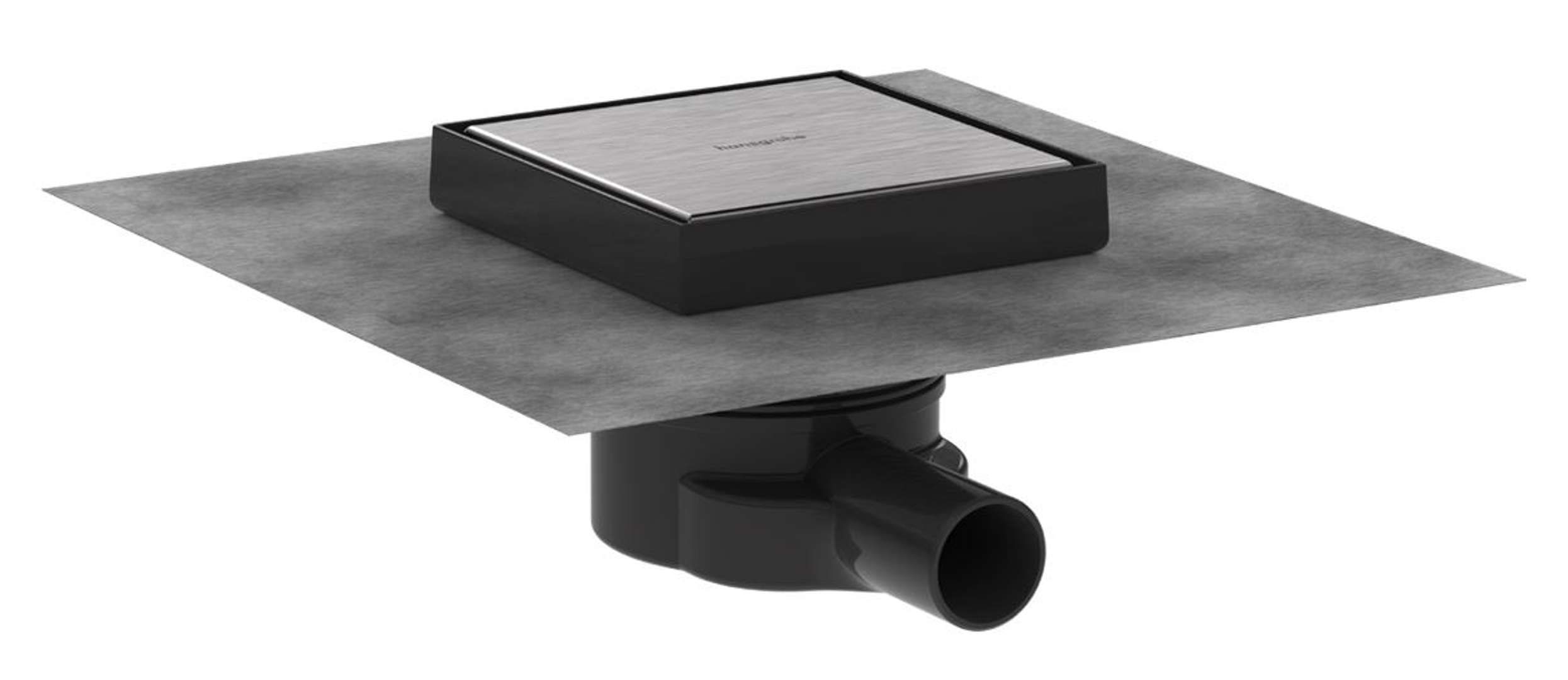 Hansgrohe RainDrain Point - Vloerafvoer - 15x15 cm - Geborsteld roestvrij staal 56249800