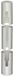 cyclingcolors 2 x afdekkap scharnier raam deur bussen kunststof buisafdekking 20 mm wit lengte 118 mm kunststof