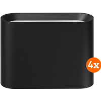 Philips Hue Dymera Wall Lamp - White and Color - Black - 4-Pack