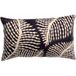 FLORA Housse de coussin brodée marine