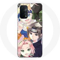 Maniacase Case voor Oppo A74 5G Kakashi Naruto Sasuke Sakura Anime Manga Poster