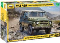 Zvezda 3629 UAZ-469 Soviet Military Off-Road Vehicle Plastic Modelbouw Kit - 1:35