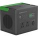 APC PPS730-UK Station de recharge portable - Batterie lithium-ion 738 Wh, onde sinusoïdale pure, 2x AC, 3x USB-A, 2x USB-C, chargement sans fil, noir/vert