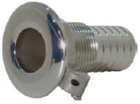 Goldenship RVS Spuigat Aansluiting (schroefdraad: 3/4''), voor slang: 25mm) (GS30217)