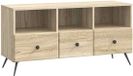 vidaXL TV-kast met lade Sonoma Eiken 102 x 34,5 x 50 cm Bewerkt hout
