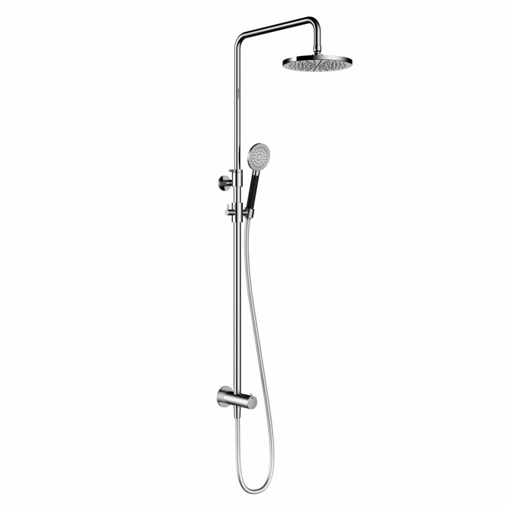 hotbath Cobber M438 regendouchset met ronde handdouche 30 geborsteld koper PVD