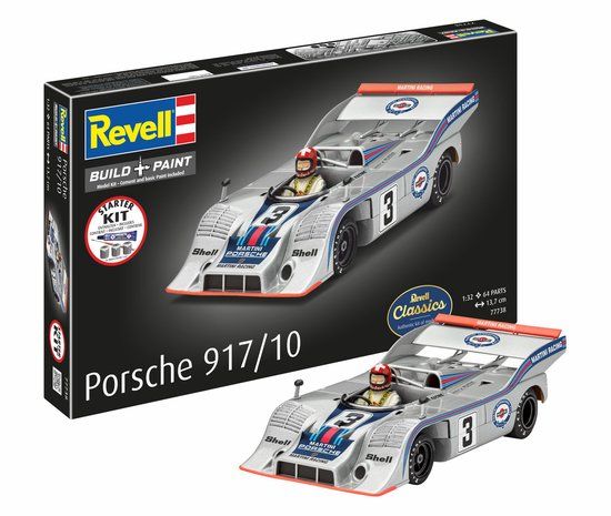 Revell Modelbouwpakket Auto - 77738 Porsche 917/10 - Starter Kit Plastic - 1:32