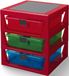 LEGO Iconic 3-Lades Opbergrek - Rood