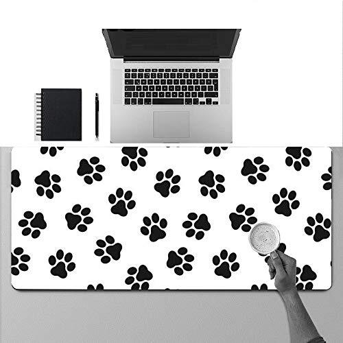 DHSBD Cartoon Zwart Wit Print Muismat Groot Formaat Rubberen Mat