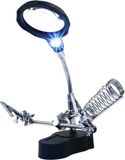 Benson Derde Handje Met LED Vergrootglas / Soldeerbout Houder