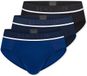 Schiesser Heren Rio Slip - 3 pack - Zwart - Donkerblauw - Blauw - Maat S