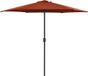 Maison Exclusive Parasol avec mât en aluminium, 270x246 cm, terre cuite