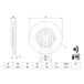 Bosch 0986479J45 Disque de frein