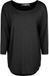 DIDI Femme T-shirt ample col rond manches 3/4 Noir taille 42
