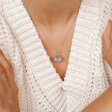 Hey Happiness Ginkgo Blad Hanger Ketting Dames 925 Zilver – 41 cm + 5 cm Verstelbaar – Kleine Ginkgo Hanger – Zilver