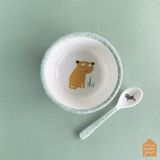 Petit Jour Paris La Savane Vla schaal met zuignap en lepeltje - 2 delig - Melamine