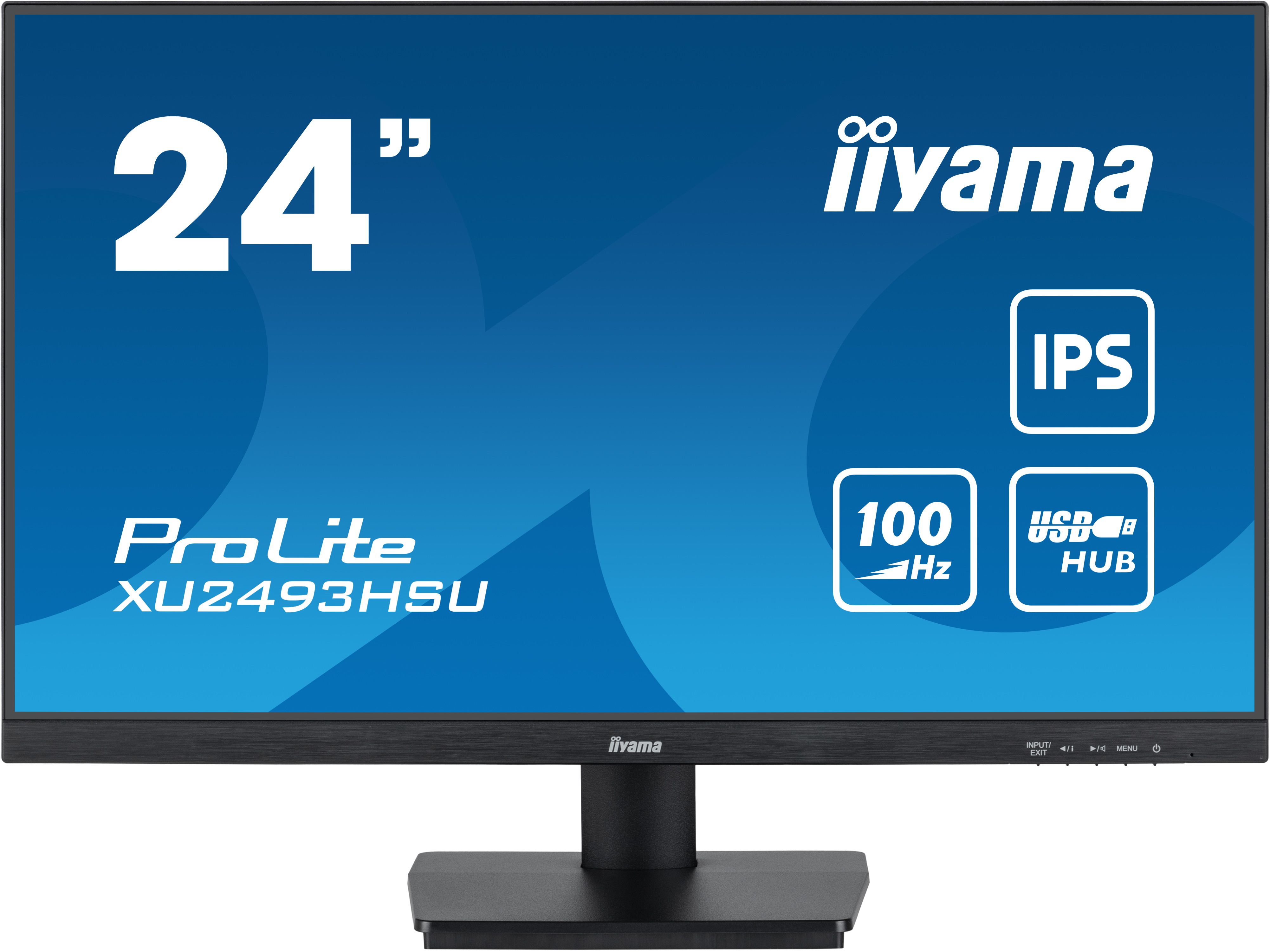 iiyama ProLite XU2493HSU-B6 24" Full HD IPS Monitor with USB Hub