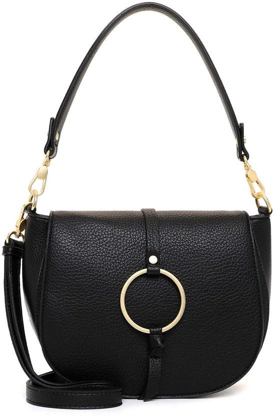 Tamaris schoudertas Maischa Crossover Bag Black zwart