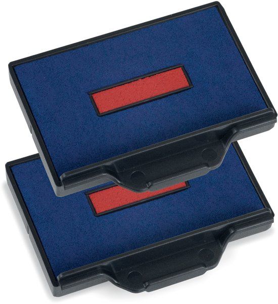 Trodat Stempelkussen Professional 6/56/2 2 stuks blauw en rood