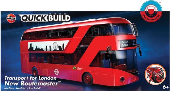 Airfix Modelbouwpakket - J6050 QUICKBUILD Transport for London New Routemaster Plastic