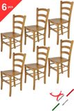 t m c s Tommychairs Venice - Eetkamerstoelen - Set van 6 - Eikenhout