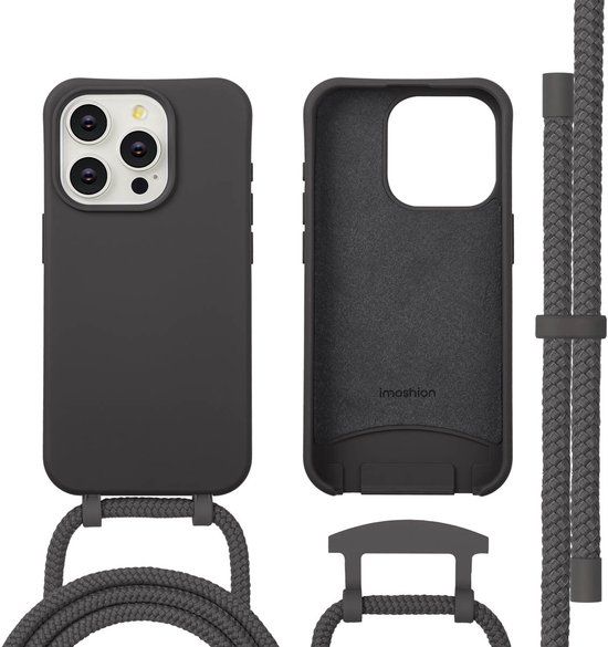 imoshion Color Backcover met afneembaar koord met MagSafe voor de Apple iPhone 15 Pro - Black Coffee
