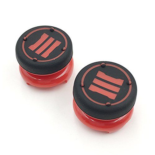 Jaygame 2 x Analoge Thumbsticks Cap Thumb Stick Grips Joystick Cap Hoge Extender Cover voor Playstation 4 voor PS4 Xbox 360 PS3 Controller (rood)