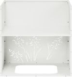 vidaXL Plantenbak Wit 50 x 50 x 49 cm Koudgewalst Staal