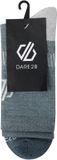 Dare 2b Merino wandelsokken Grijs Gestreept Unisex 39-42