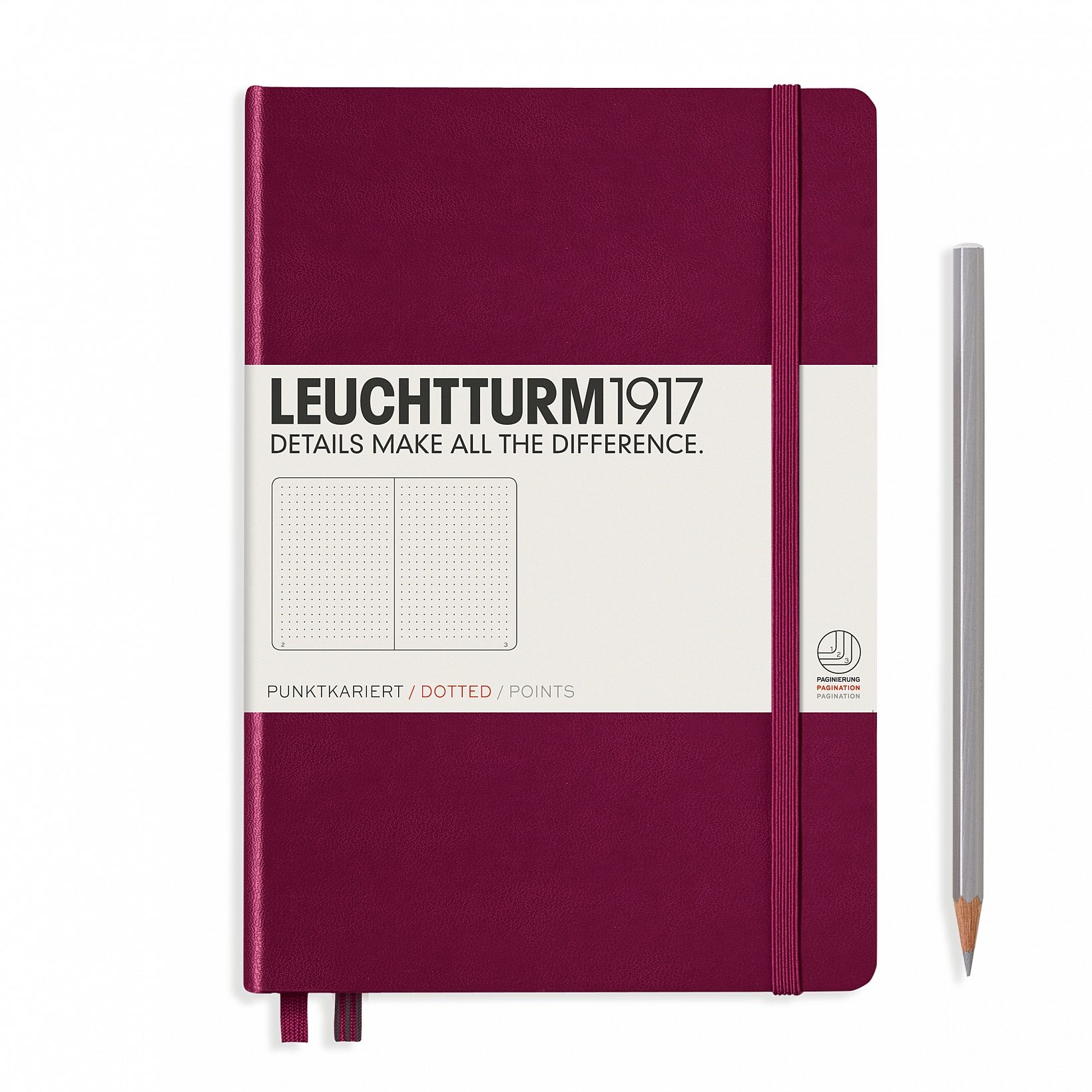 Leuchtturm1917 A5 Hardcover Notebook - 251 Pages - Red