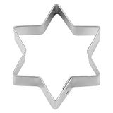 Staedter Star-shaped cookie cutter, 6 points, silver, stainless steel, 10 x 2.5 cm