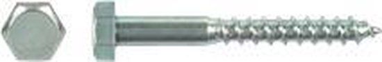 pgb-Europe PGB-FASTENERS Houtdraadbout M7 x 130mm verzinkt 100 stuks DIN 571