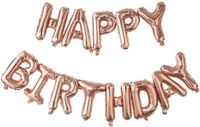 New Age Devi Happy Birthday! Ballon-Slinger Feestversiering - Verjaardag - Vlaggenlijn - Decoratie Roze - 1 Stuk