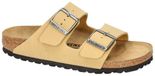 Birkenstock Arizona Birkibuc Slippers Dames Beige