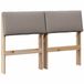vidaXL - Gestoffeerd hoofdbord - Taupe - 120 cm - Massief grenenhout