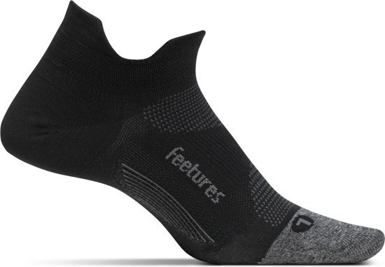 Feetures Feetures Elite Ultra Light No Show Tab - Zwart - Hardloopsokken - Sportsokken - Extra Large - 47/51