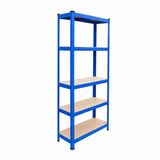 Merkloos Stellingkast - 180 x 60 x 30 cm - 875 kg - blauw