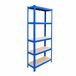 Merkloos Stellingkast - 180 x 60 x 30 cm - 875 kg - blauw