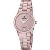 Festina - F20751/4 - Polshorloge - Dames - Bruin/Roze Keramiek