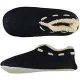 Apollo Spaanse pantoffels/sloffen navy blauw voor jongens/meisjes/kinderen 35-36