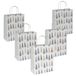 SIGEL GT123 grote premium cadeauzakjes van papier, set van 5, 26 x 33 cm, wit, blauw, goud, papieren cadeautasjes Kerstmis