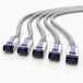 1aTTack.de Cat6a Zeer flexibele LAN-kabel 5x 5m RJ45 10 Gb/s grijs
