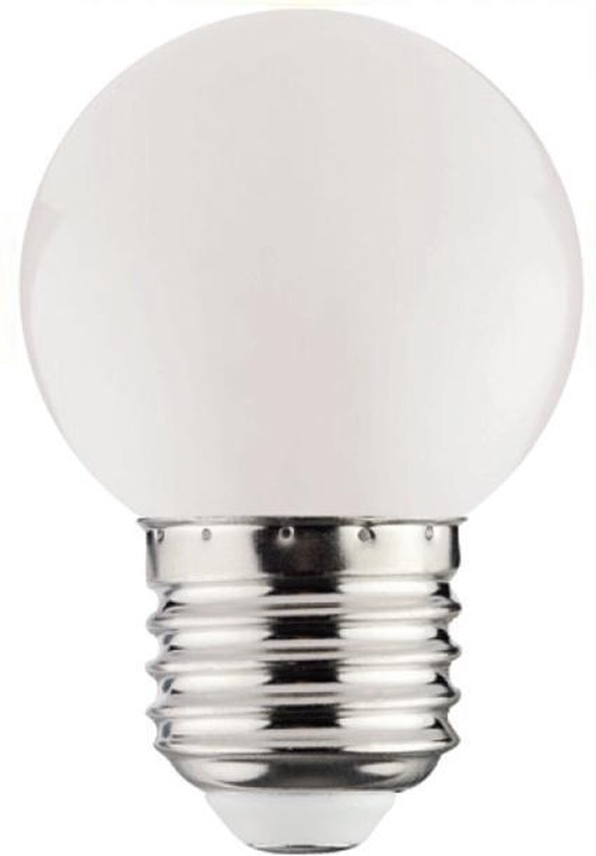 Qualu LED Lamp - Romba - Wit Gekleurd - E27 Fitting - 1W