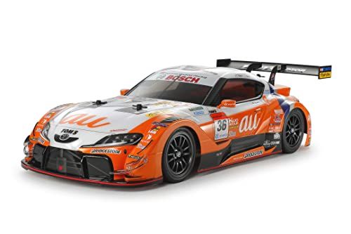tamiya 58703 1:10 RC naar TOM's GR Supra TT-02 - op afstand bestuurbare auto, RC voertuig, modelbouw, kit om te monteren, bouwmodel