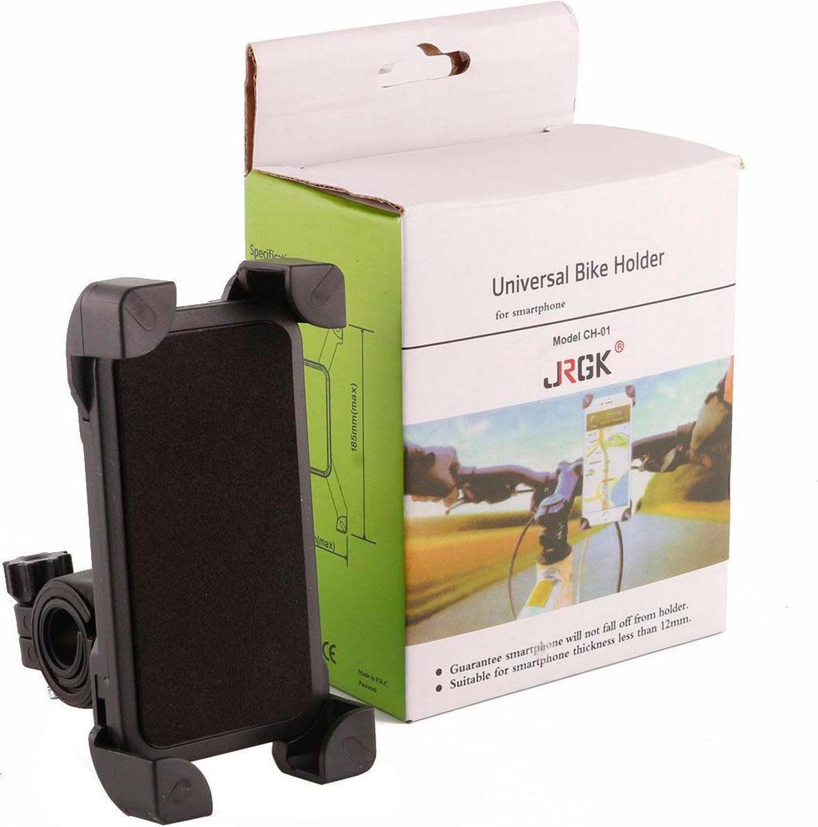 Fourblocks Telefoonhouder voor fiets | Universele smartphone houder | Zwart