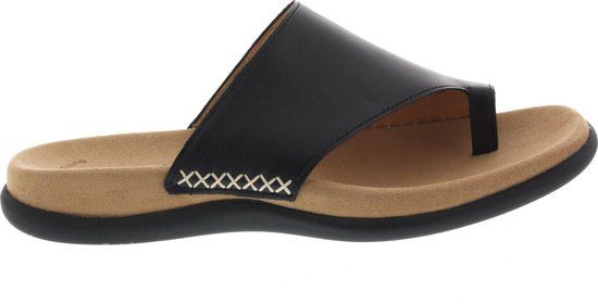 Gabor 03.700.27 Dames Teenslippers - Zwart - Maat 36