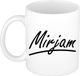 Bellatio Decorations Shoppartners Bv Mirjam Naam Koffiemok - Wit - Keramiek - 300ml